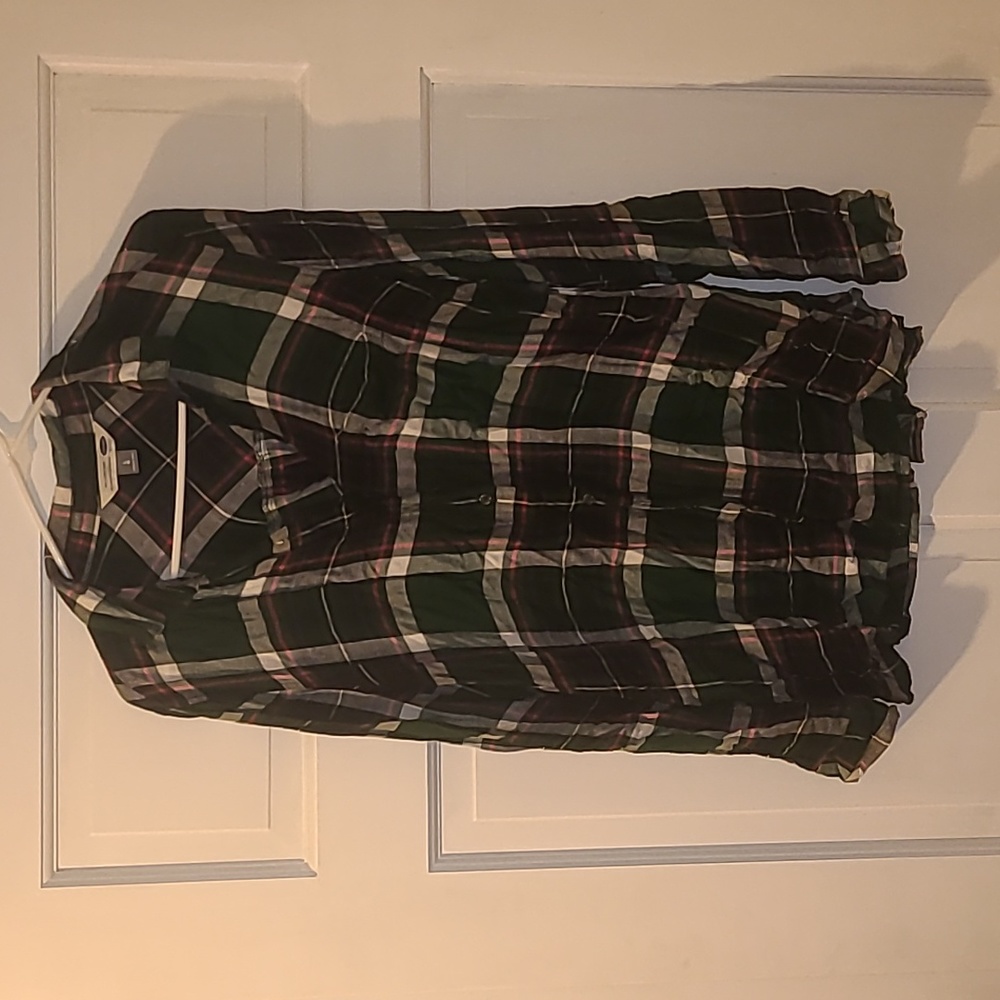 Light Plaid Flannel Button down